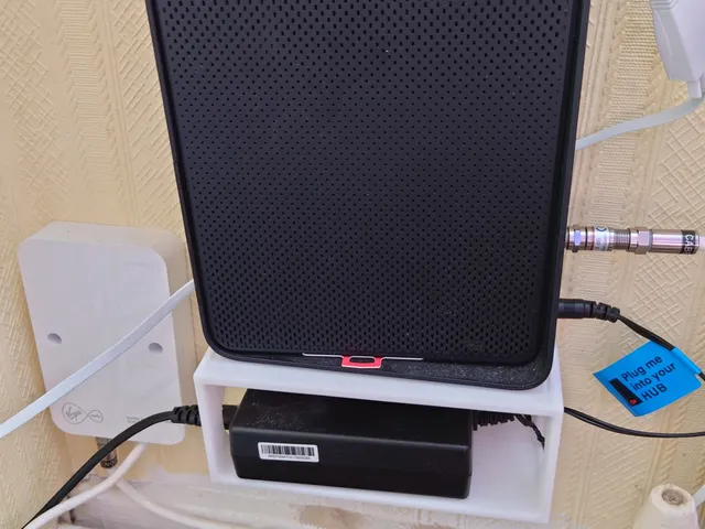 Router and power brick shelf