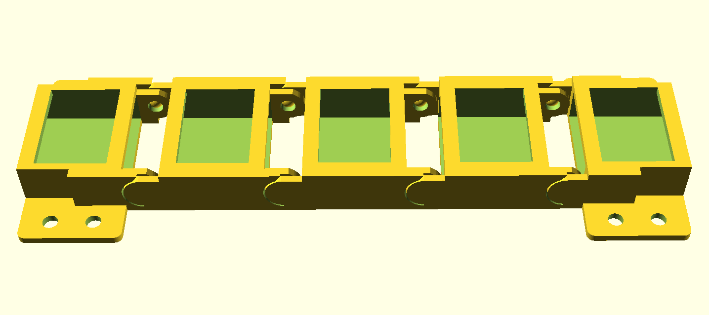 Miniatura 2 do modelo 3D Cable tracks / cable chain - fully customizable - [v8]