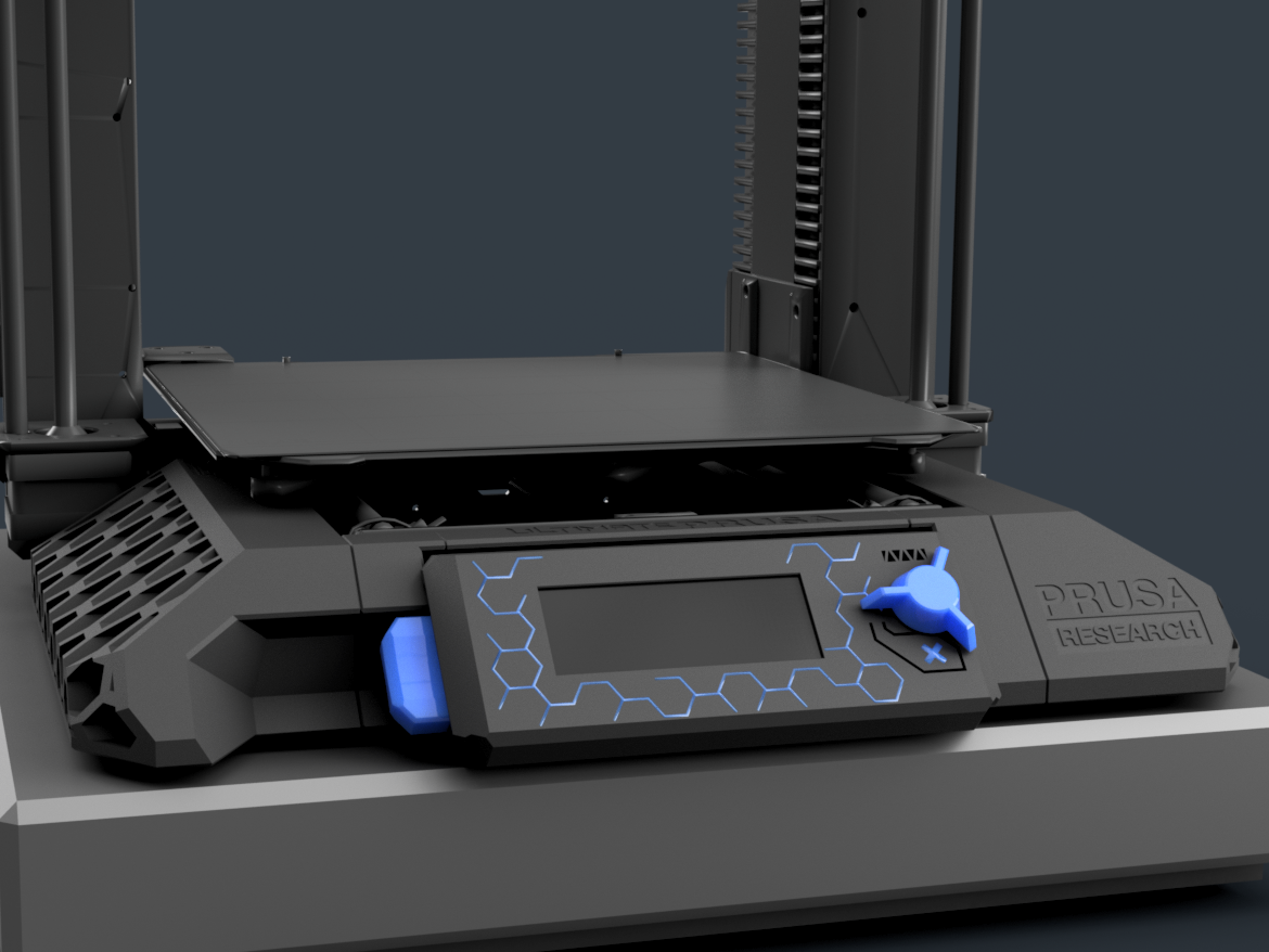 MMU LCD Cover Ultimate Prusa casing