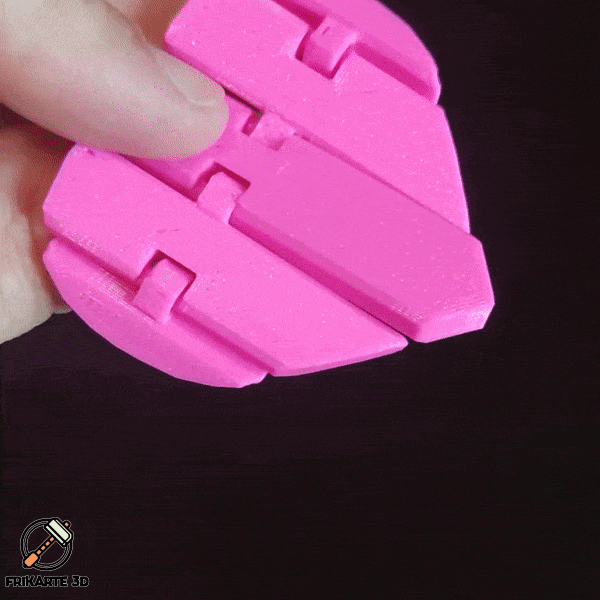 Flexi Heart Keychain