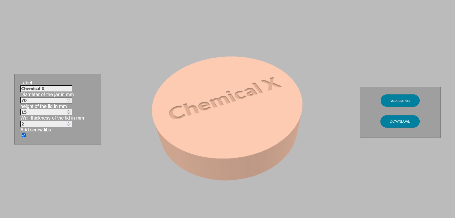 Customizable Jar Lid Label Maker