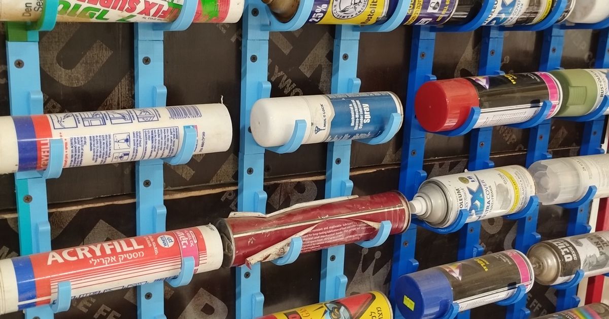 spray can mount by Dan Salvador Download free STL model