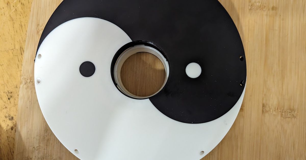 Yin Yang Spool Holder by MadMax | Download free STL model | Printables.com