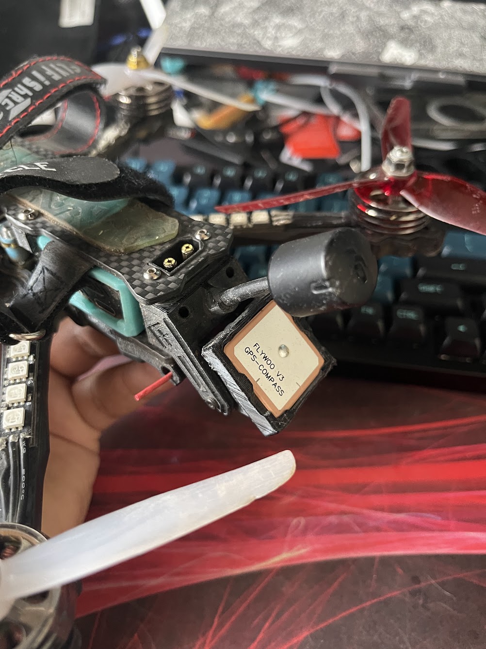GPS GM10 with compas quadcopter mount by josepilar | Download free STL ...