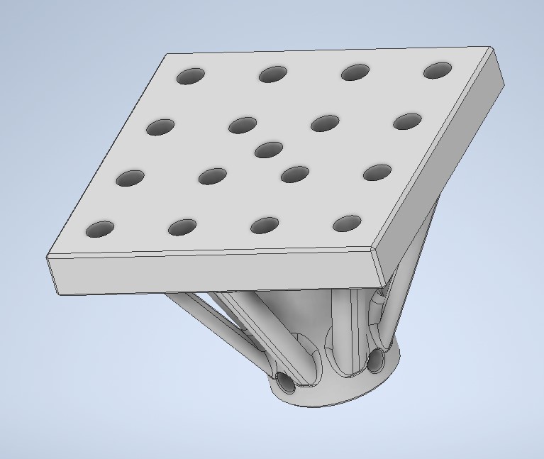100 mm Plattform für 25 mm Pfosten