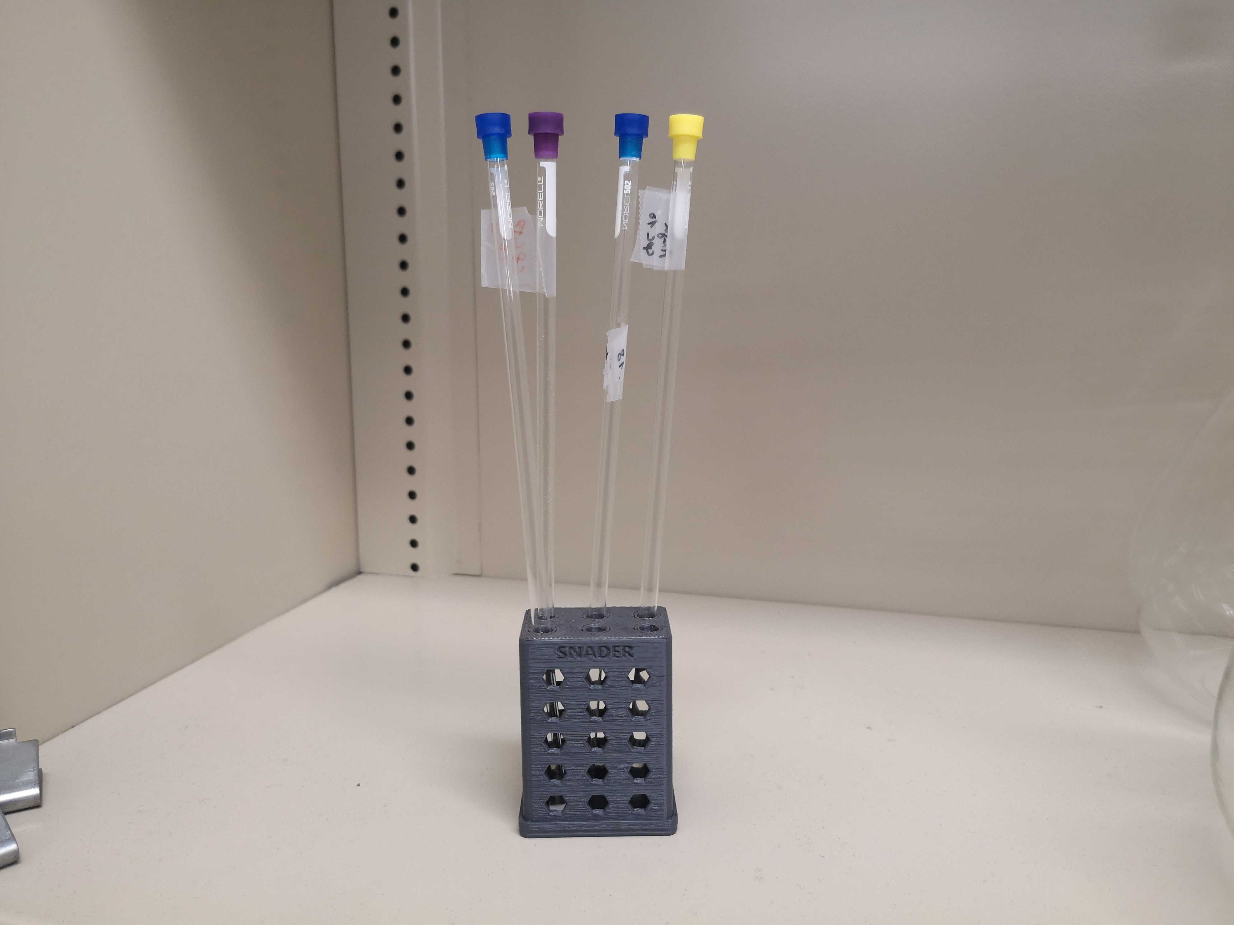 NMR tube holder (6x) by Serge Nader Download free STL model