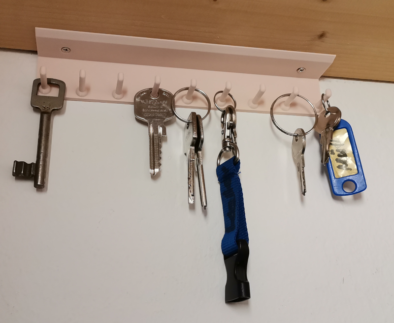 Schlüsselbrett / Key Hooks zur Wand- oder Deckenbefestigung