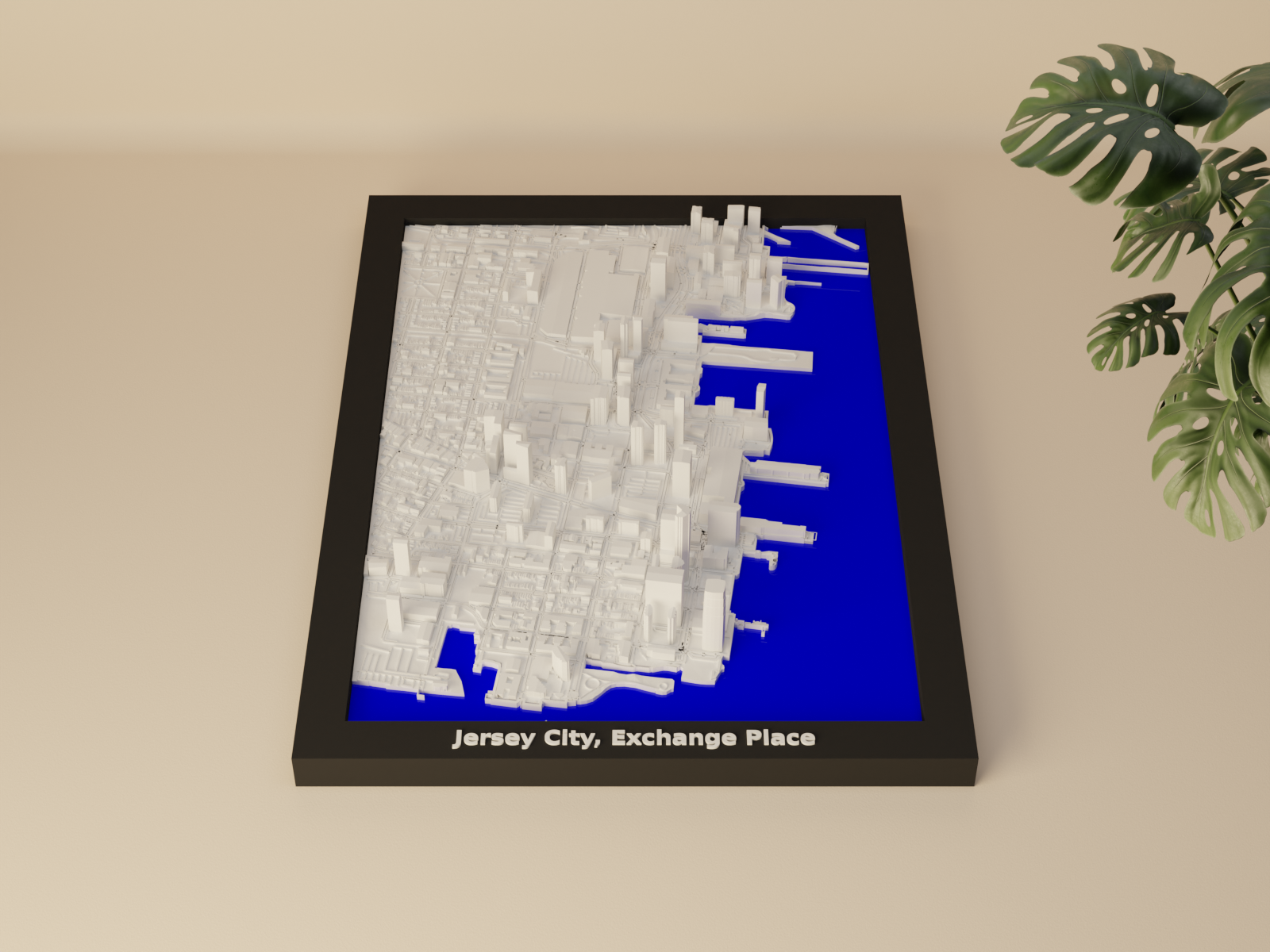 Jersey City, Exchange Place, United States - 3D Miniature