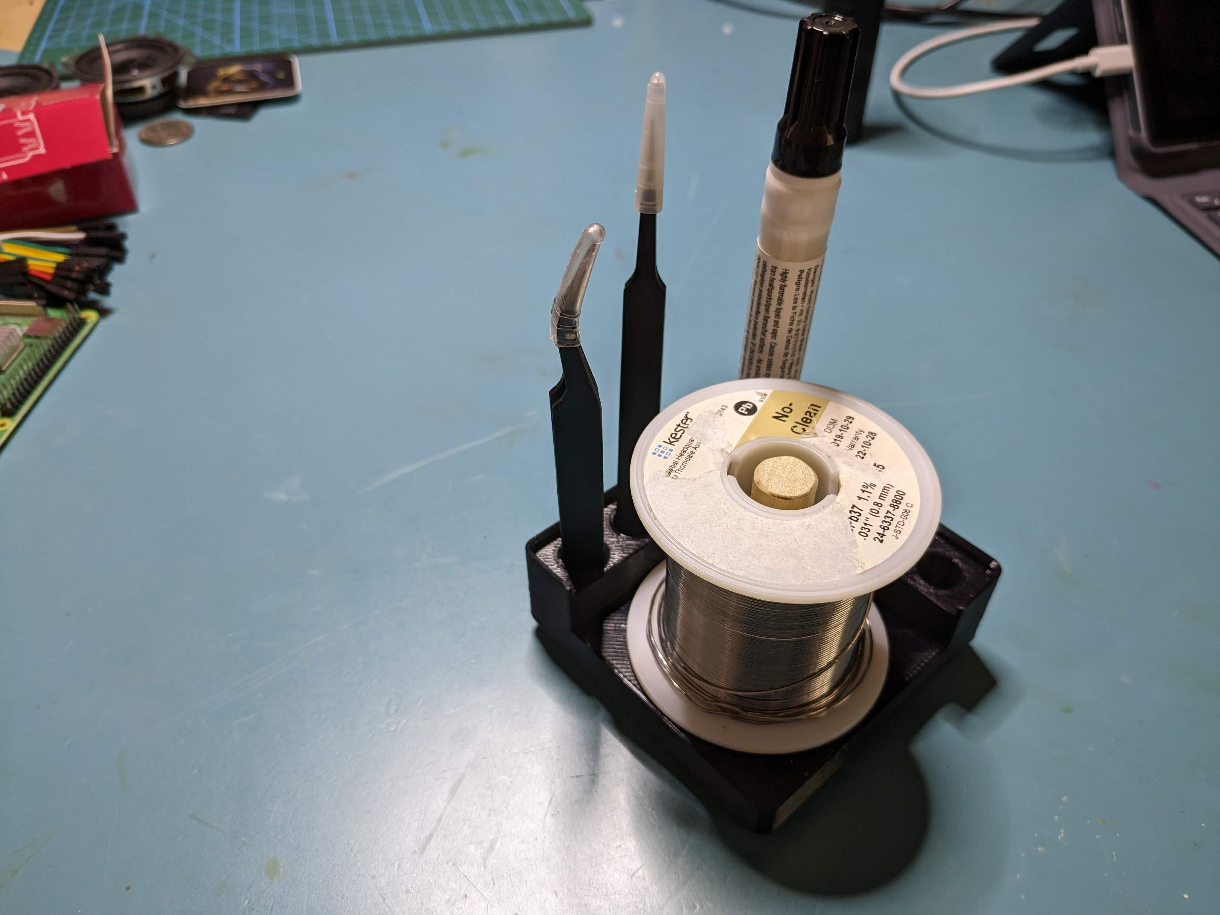 Gridfinity Solder, Flux, and Tool Holder by Brad2021hk Download free