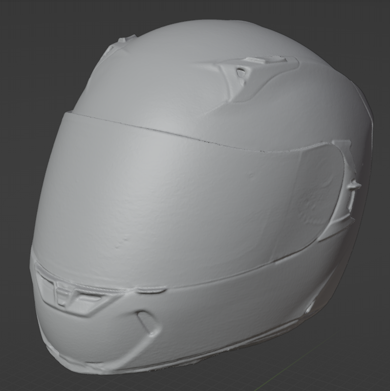 Full Face Motorcycle Helmet 3d Scan
