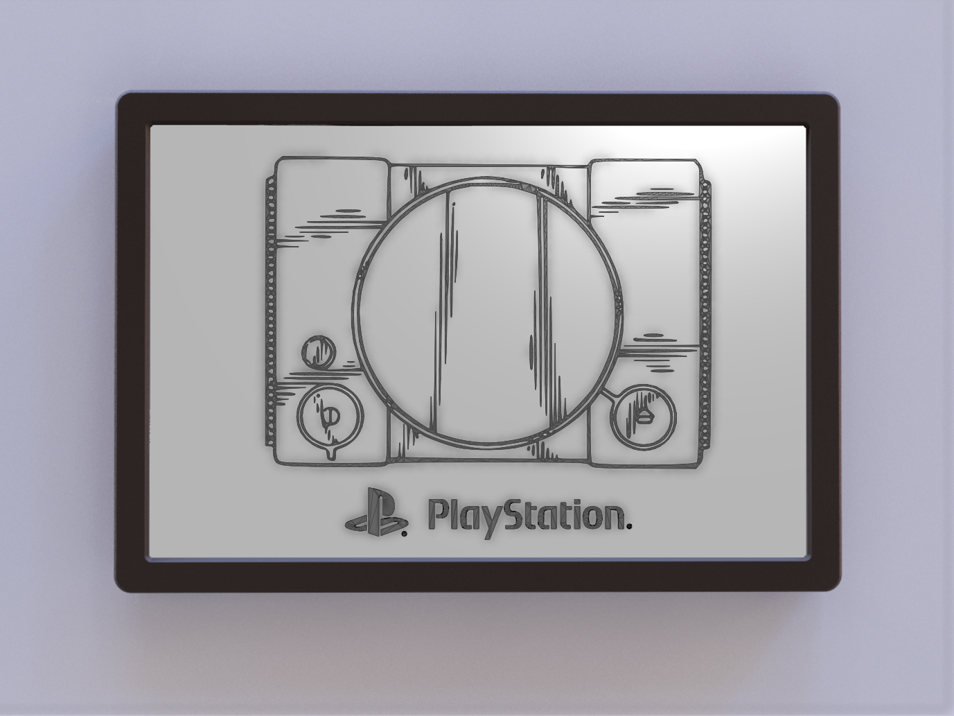 PlayStation Patent Art - Top w Logo by Ken Mills | Download free STL ...