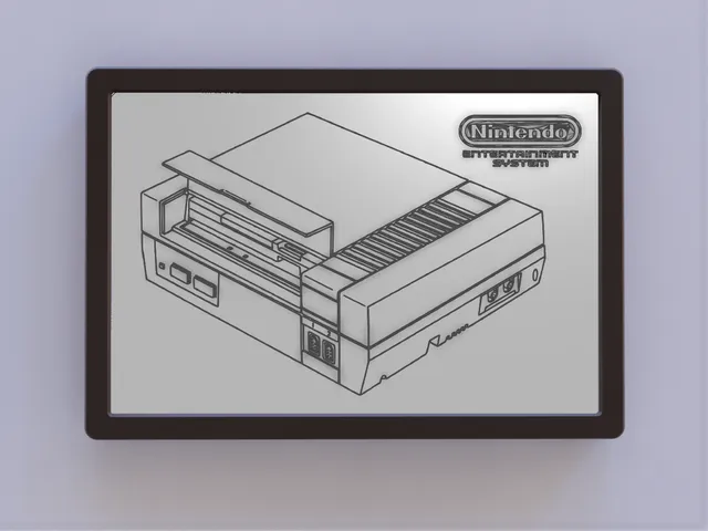 NES Console Patent Art w Logo