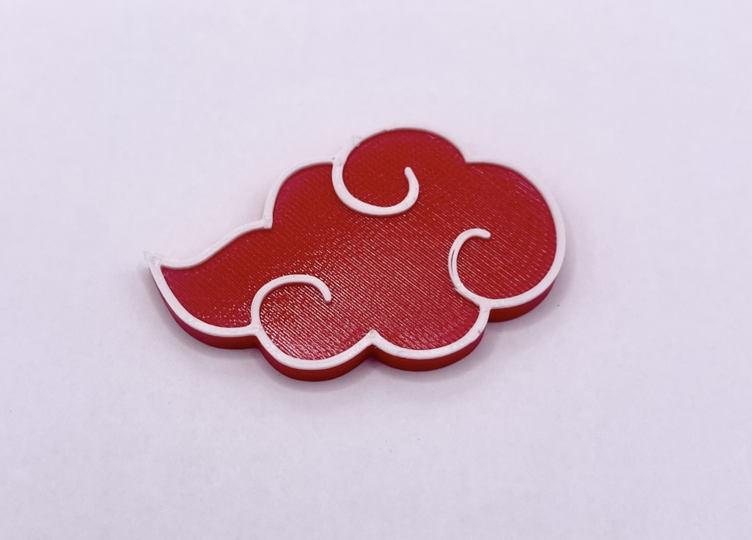 Miniatura 2 do modelo 3D Akatsuki Cloud KeyChain