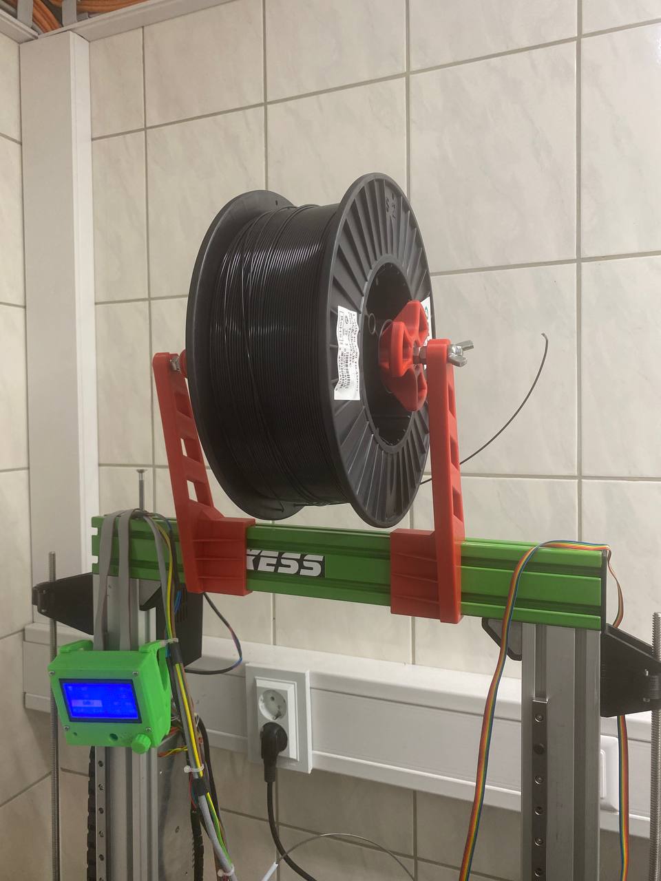 Universal filament spool holder rework by dgo42 download free stl