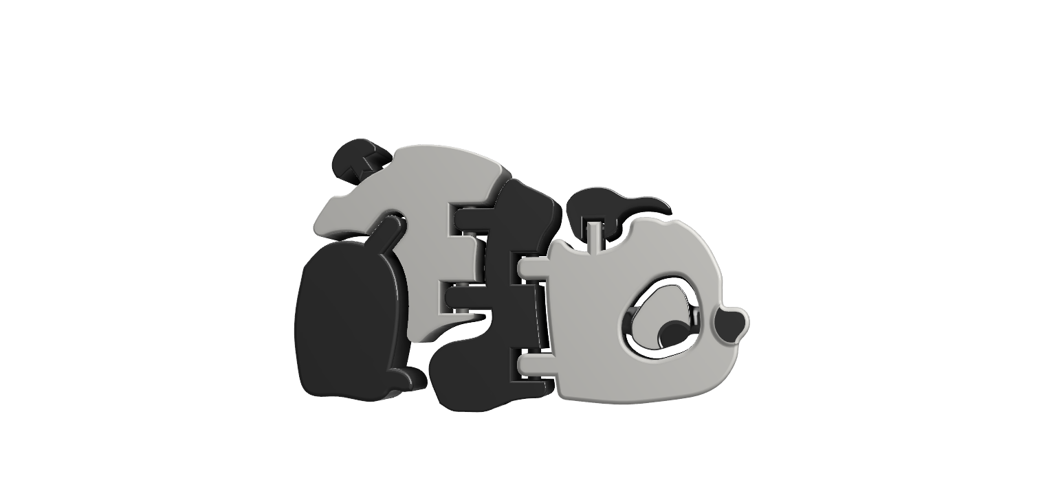 Miniatura 3 do modelo 3D Flexi Panda