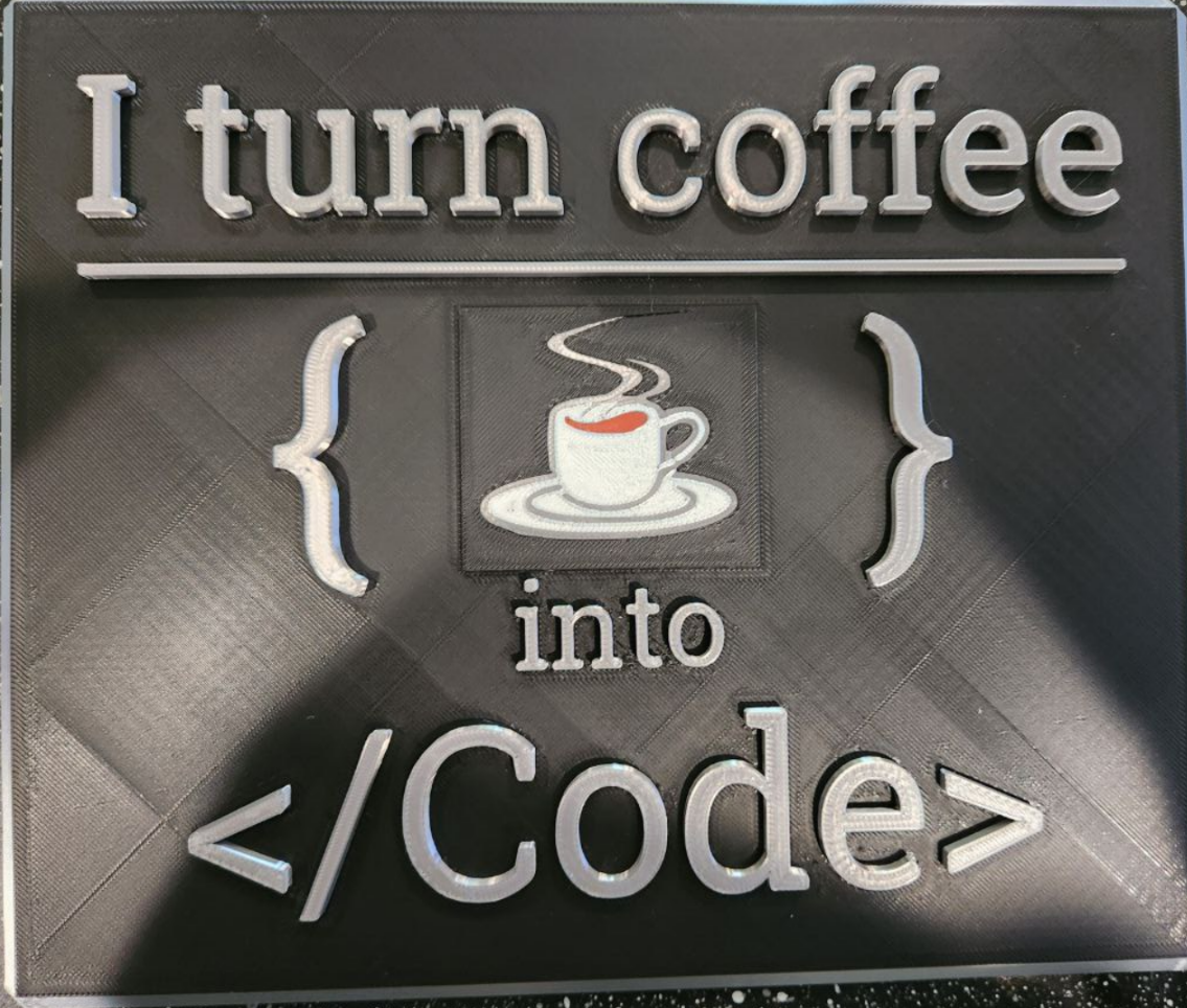 Coffee = code sign by Chad Torkkola | Download free STL model ...