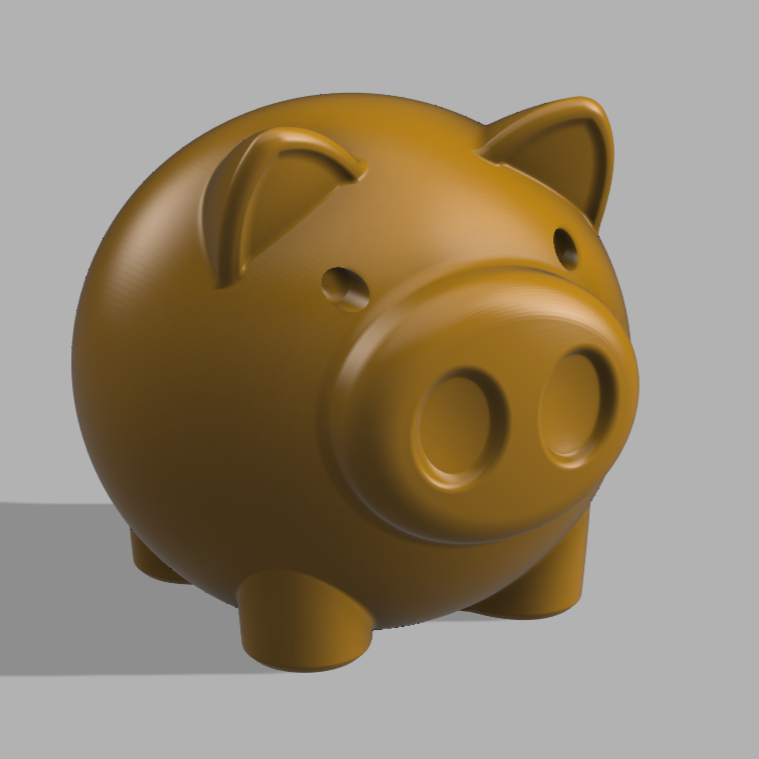 Piggy 3D model thumbnail
