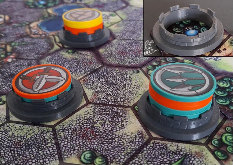Cloudspire Boardgame Spires and Market