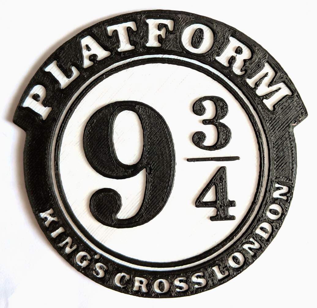 Harry Potter: Platform 9 & Three Quarter - Plaque & Keyring