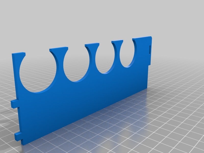 Modular Hobby Paint Rack Large Straight by Greg S Download free STL model