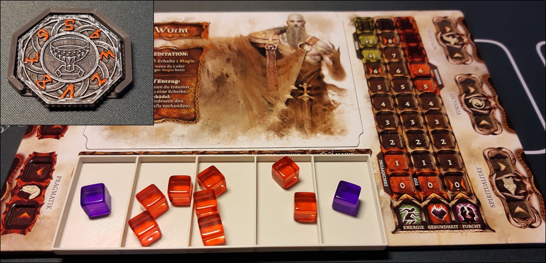 Tainted Grail Boardgame Disk-Counter and Resource-Cube-Holder by psb ...