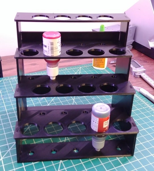 Modular Hobby Paint Rack - Small Straight
