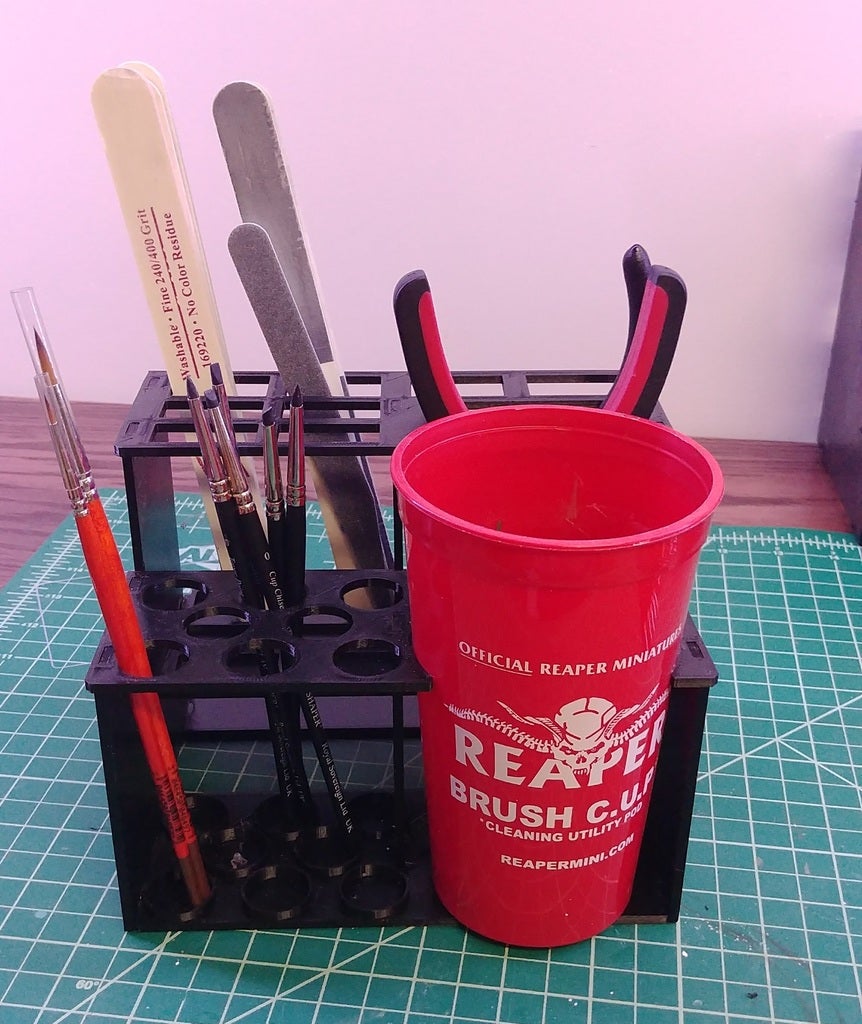 Modular Hobby Paint Rack - Tool Holder