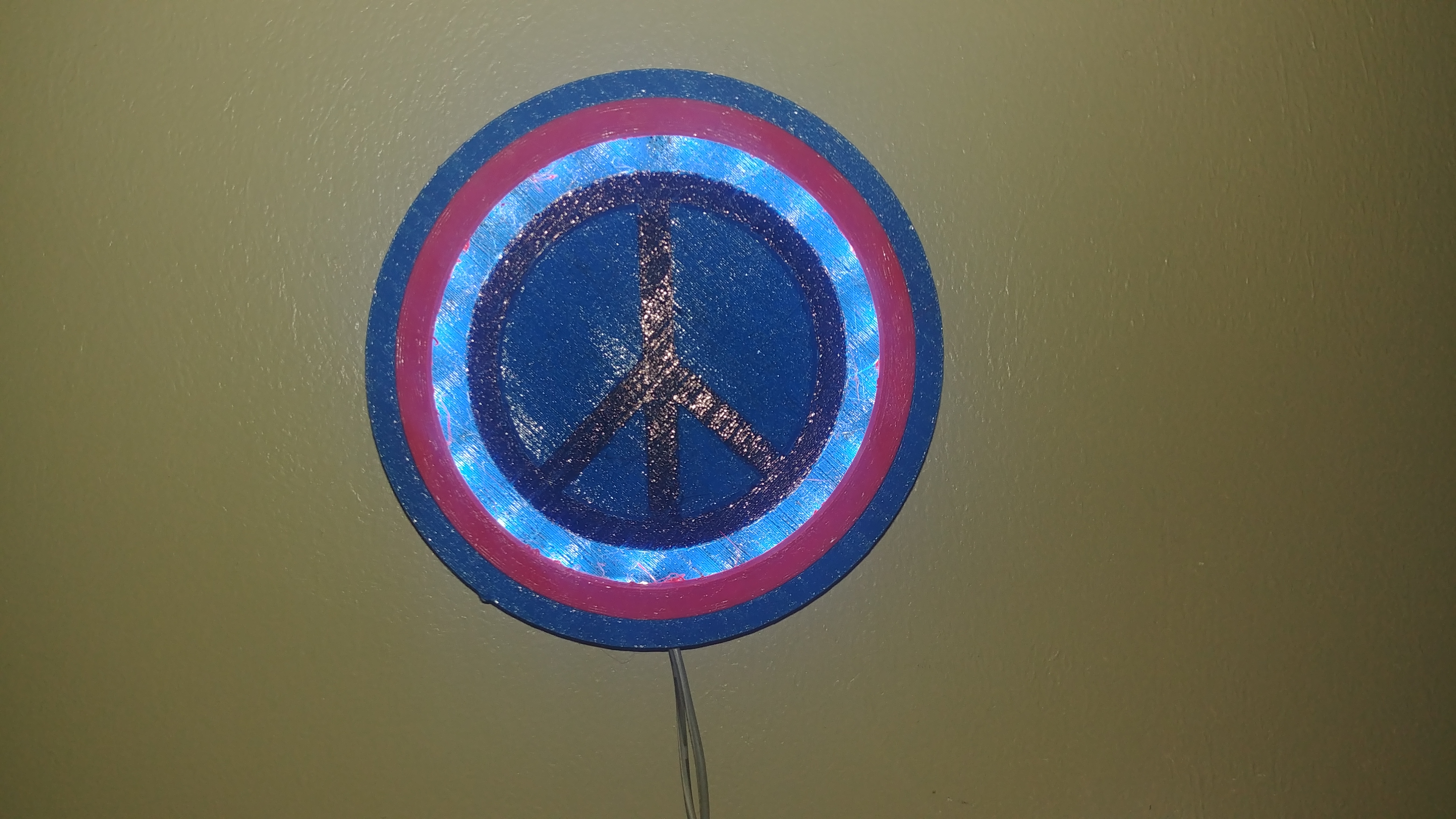 Peace Light / shadow box