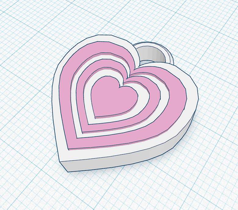 Heart Keychain/Charm by garlicbreadhotpocket | Download free STL model ...