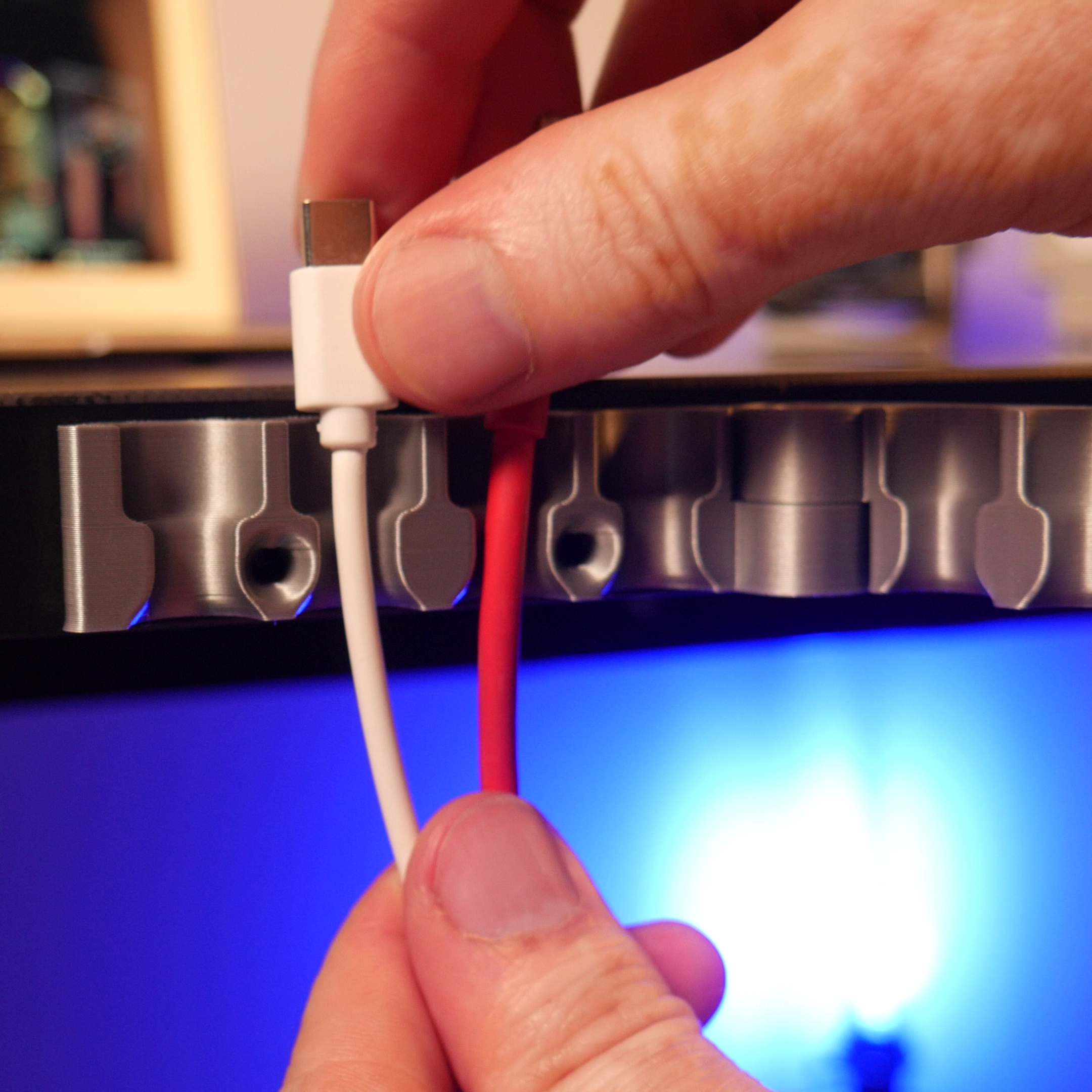 Print In Place Hinged Cable Management Strip