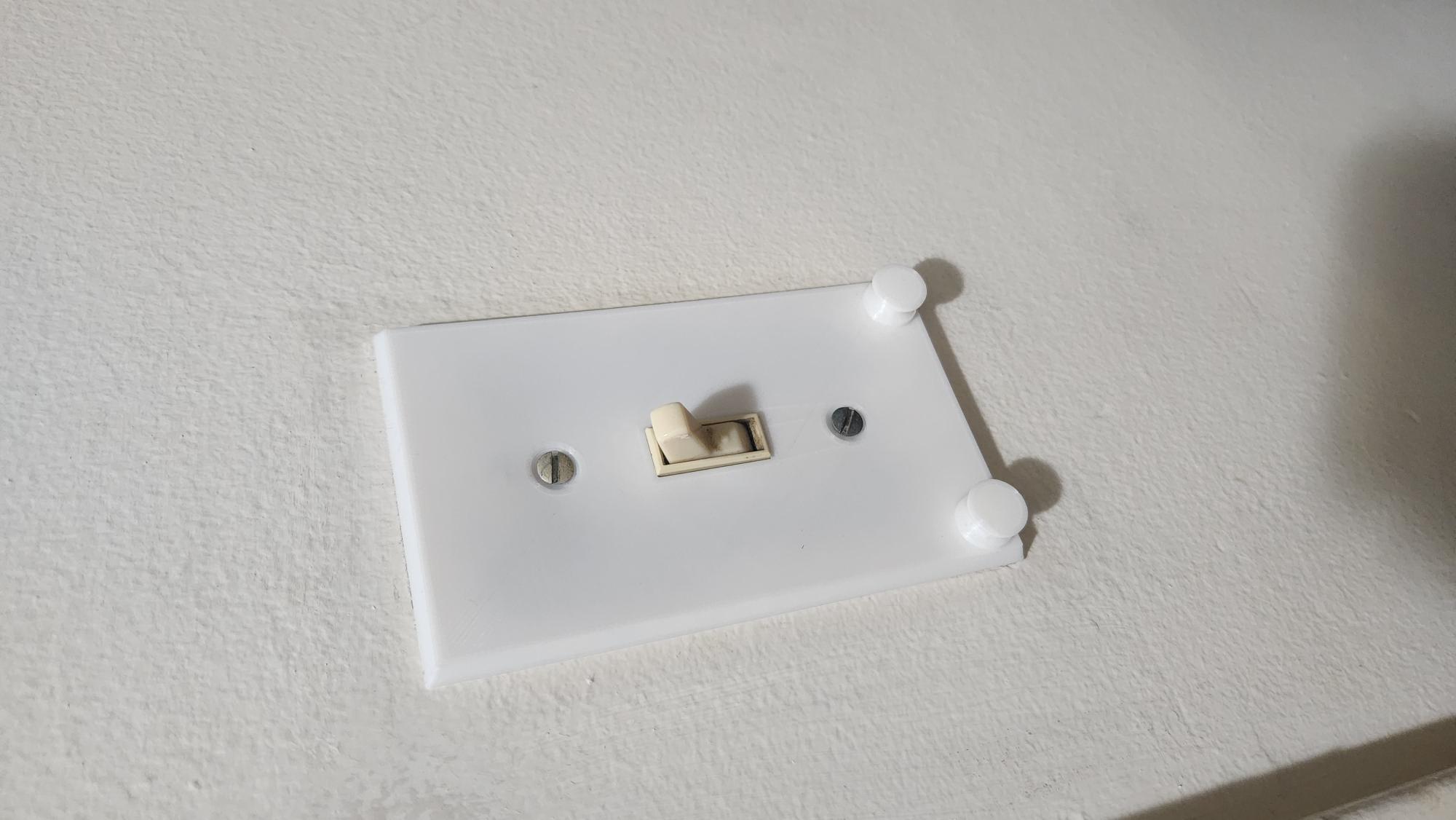 Light switch cover with key hooks by apowell Download free STL model
