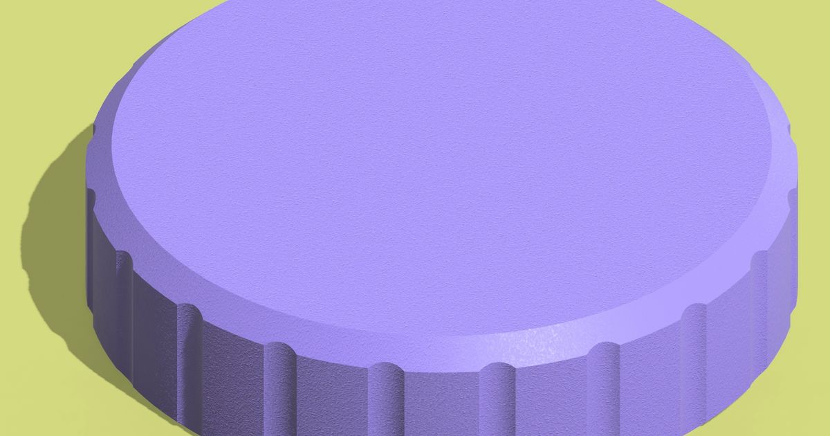 Mason Jar Lid Template by Michael Download free STL model