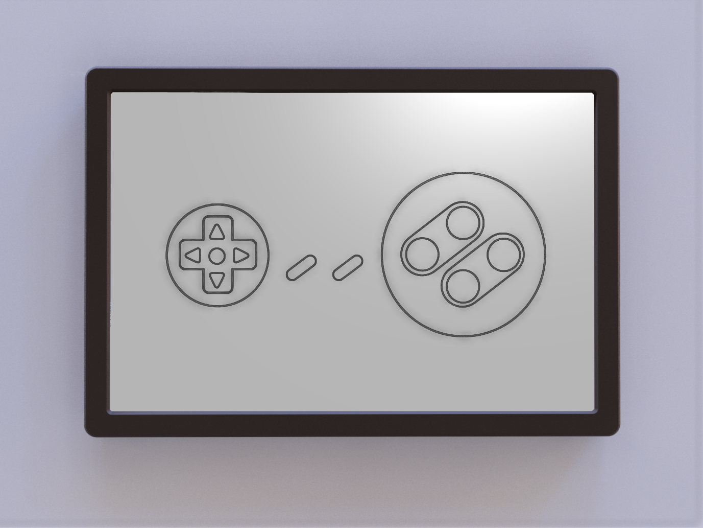 Super Nintendo Controller Button Wall Art