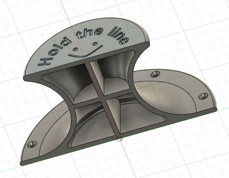 Miniatura 2 do modelo 3D Schlauchhalter Kabelhalter Version 2