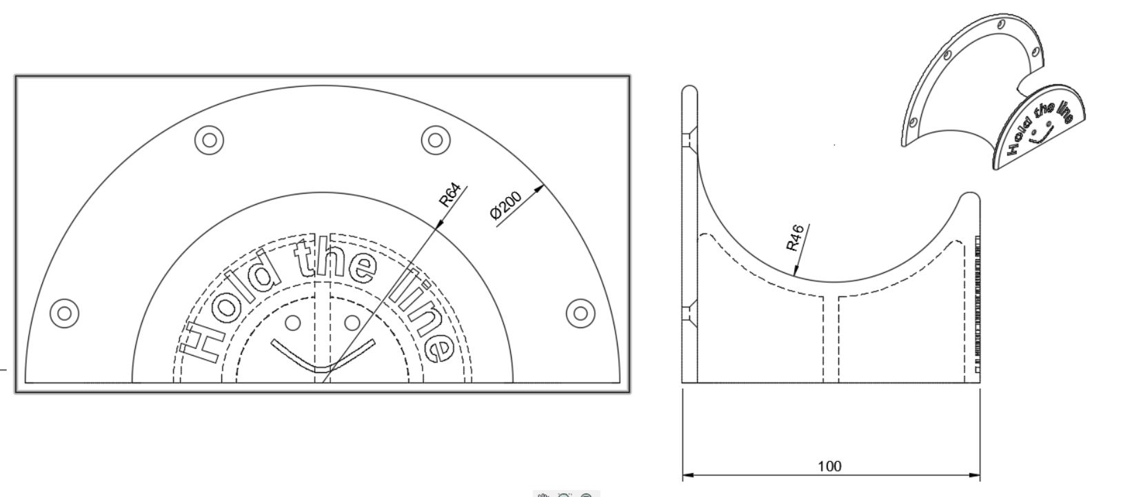 Miniatura 5 do modelo 3D Schlauchhalter Kabelhalter Version 2