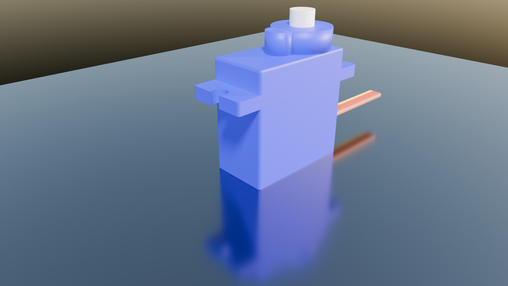 Microservo with exact dimensions