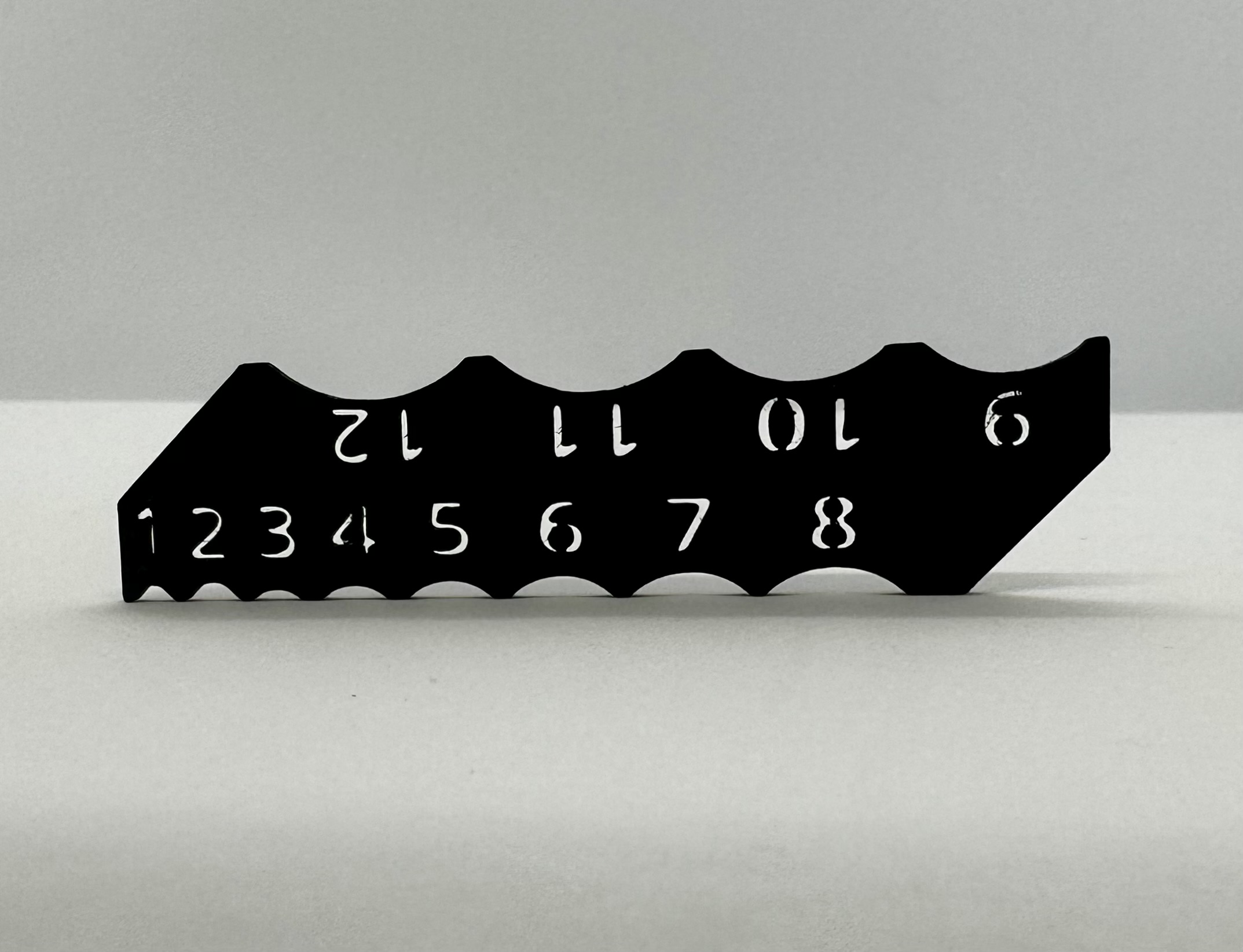 Fillet Radius Finder with holes