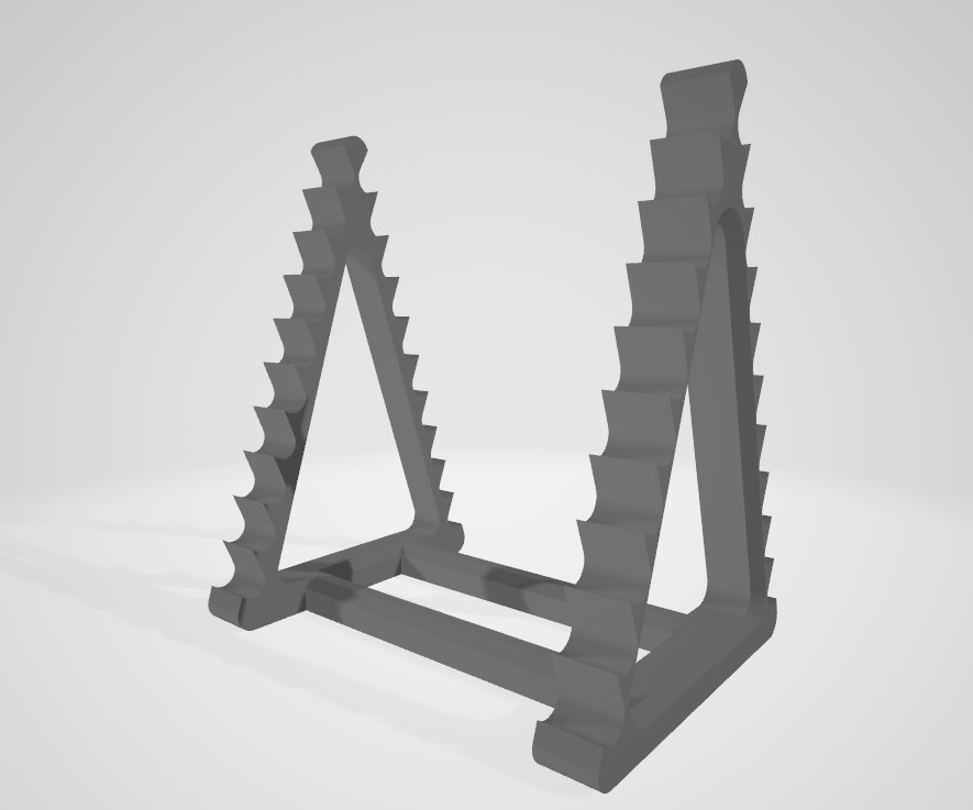 Horizontal Paint Brush Holder by repod Download free STL model