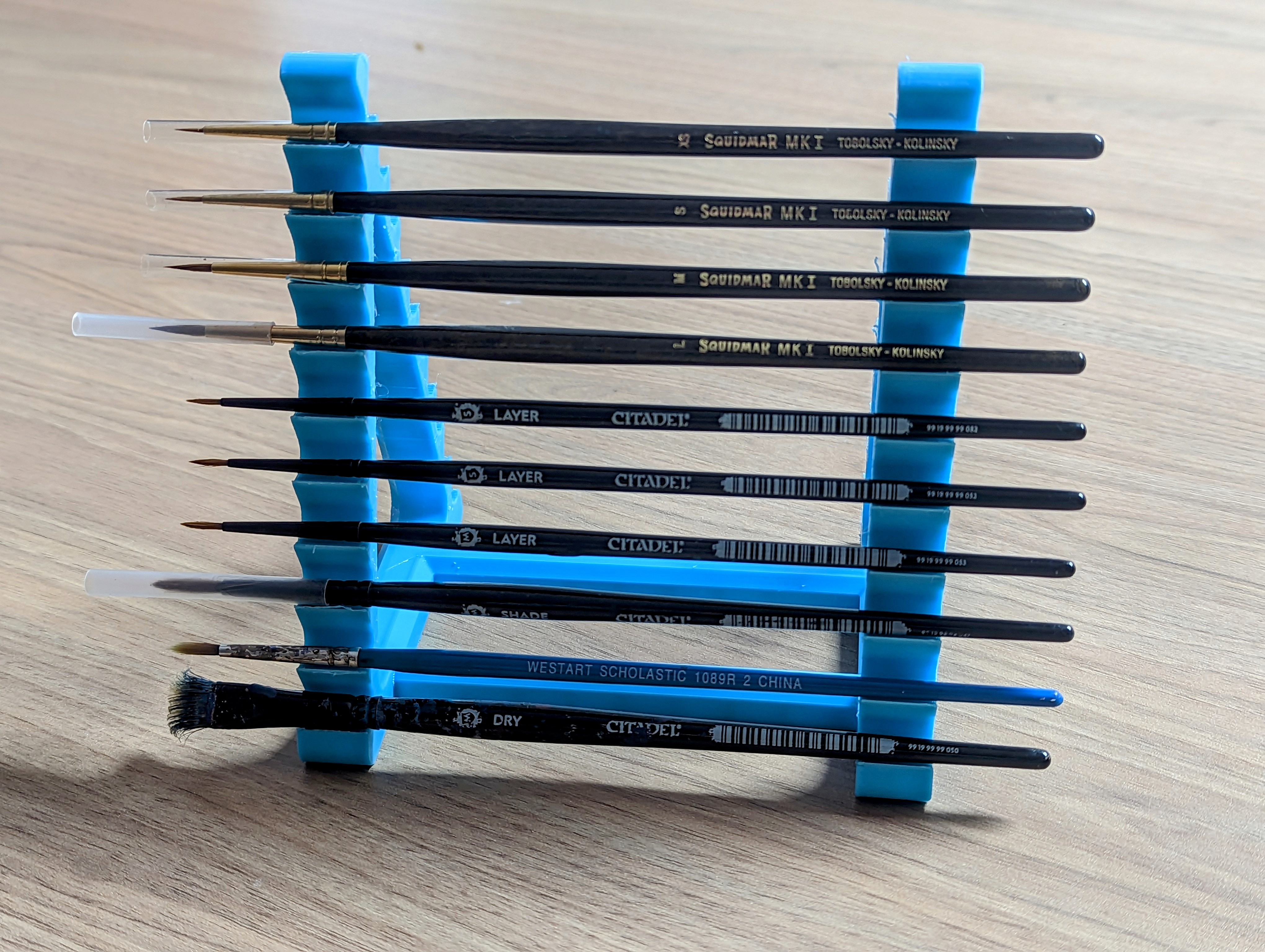 Horizontal Paint Brush Holder