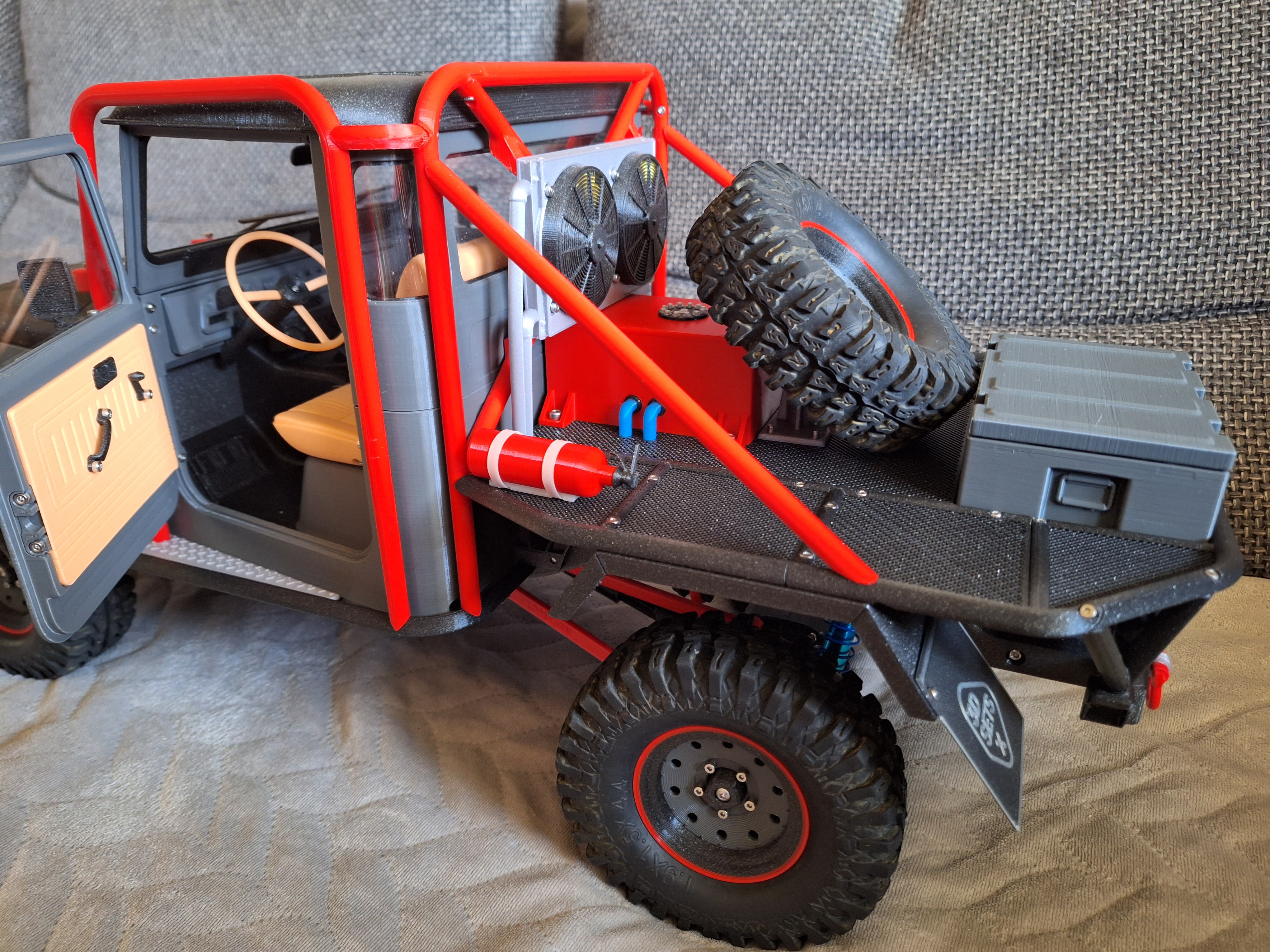 Fuel tank battery compartment for 3DSets Bamboo (Model 13 - Winch Truck)