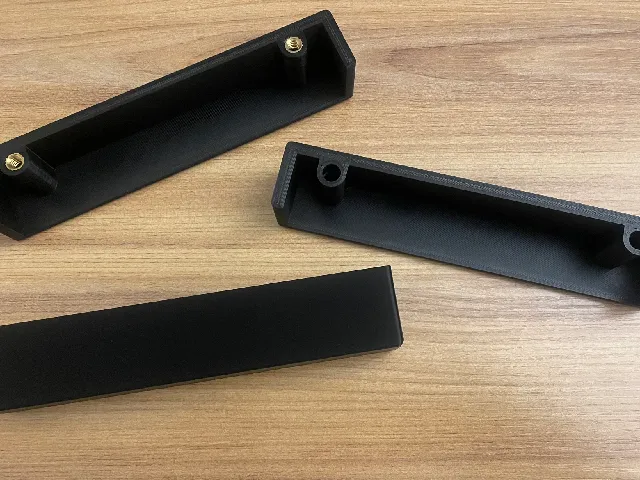Printable dresser handle/pull (OpenSCAD Customizer)