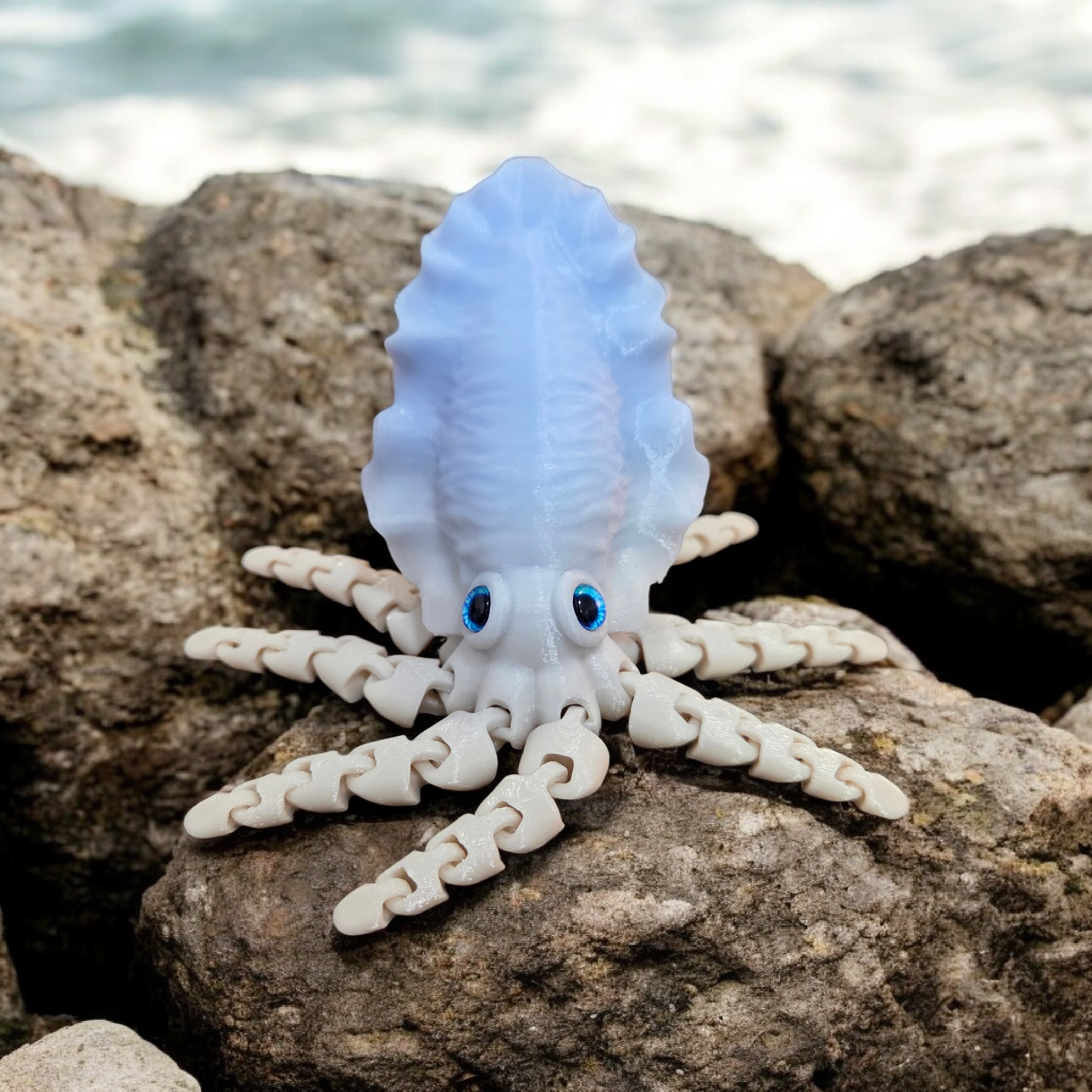 Articulated Cuttlefish - 6mm + 8mm glass eye compatible