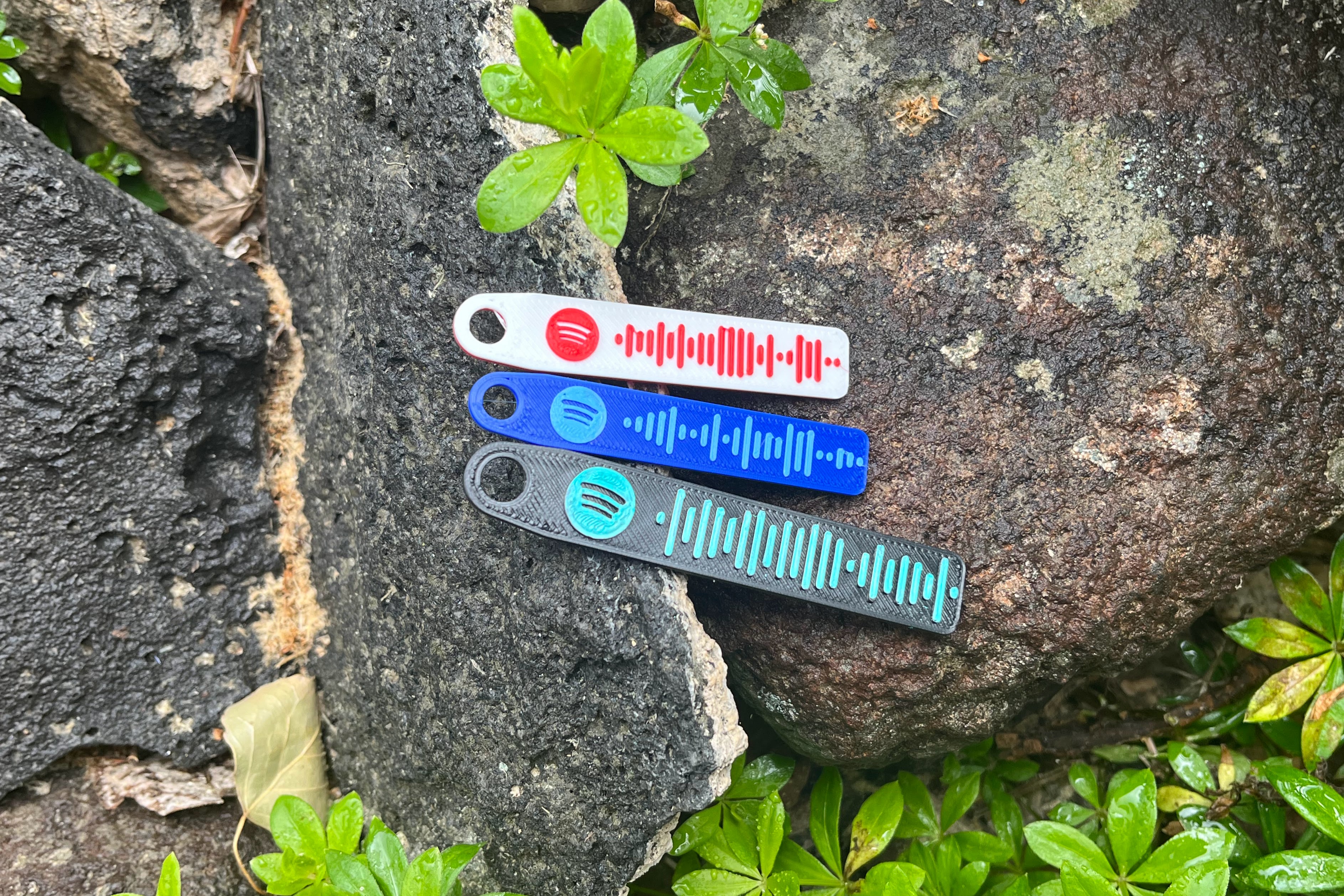Miniatura 2 do modelo 3D Spotify Keychains (Customizable)