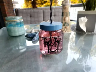 Airbrush cleaning pot from Nuttela jar by frangerhawer