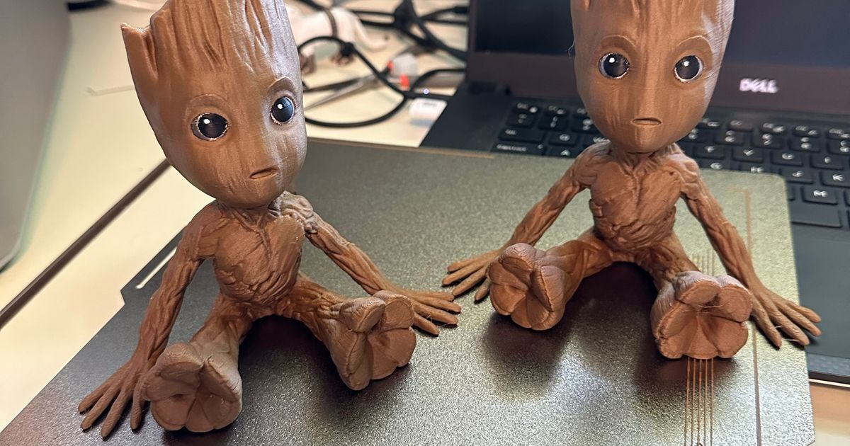 Baby Groot COLORED for Bambu AMS by Adam Knepper | Download free STL ...