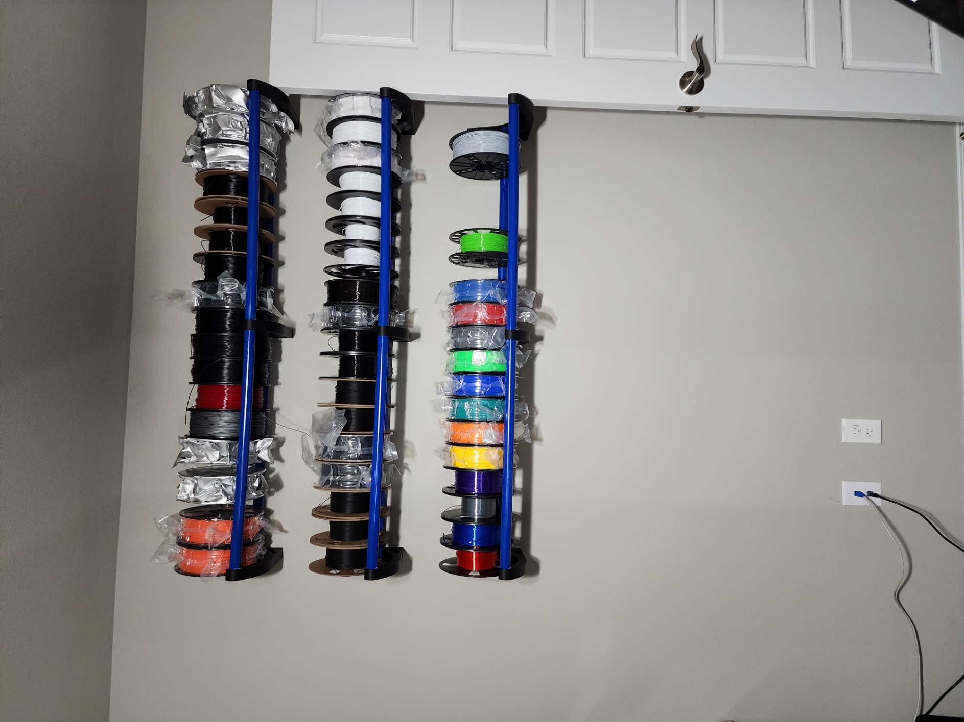 PVC Filament Storage Rack by Cameron Lipich | Download free STL model ...