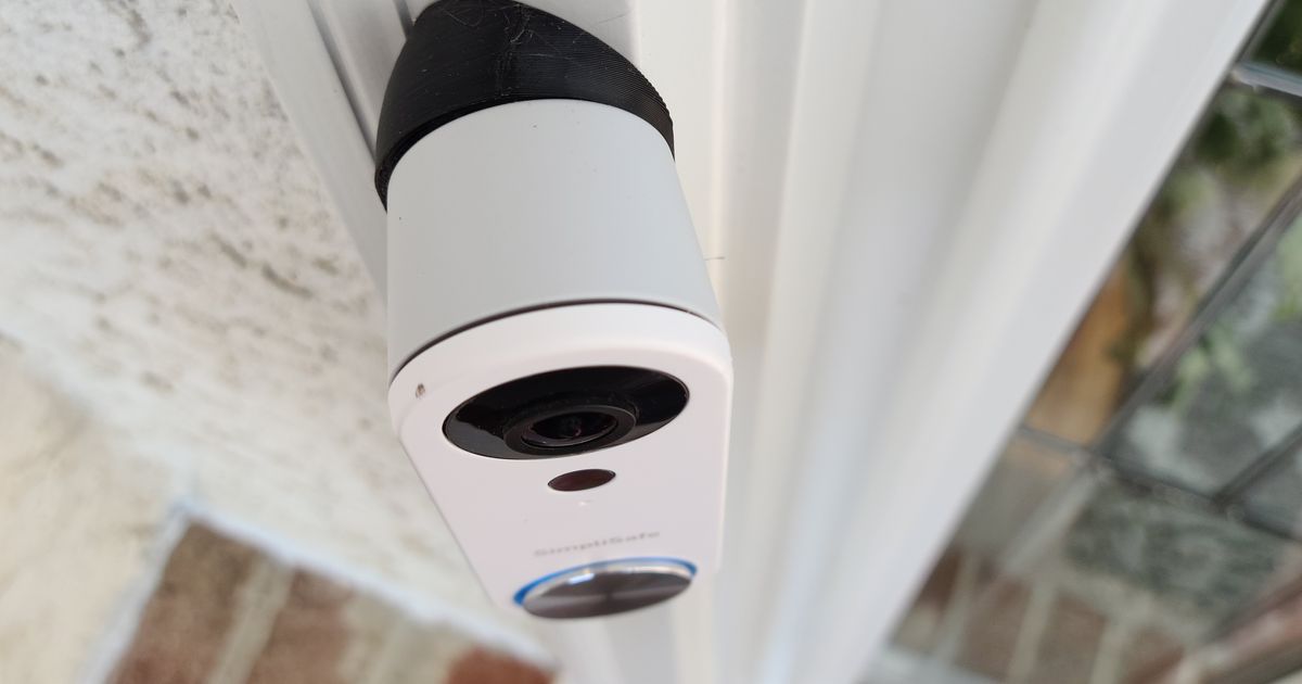 Simplisafe doorbell 2024 angle mount