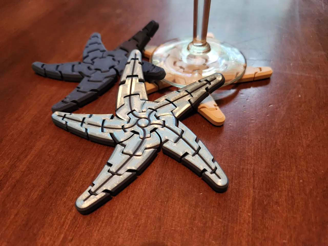 starfishカート Flexi Starfish Coaster by squinn | Download free STL model