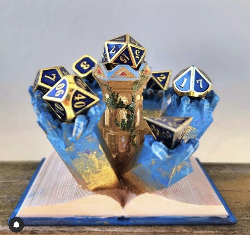 Crystal Tower Dice Display