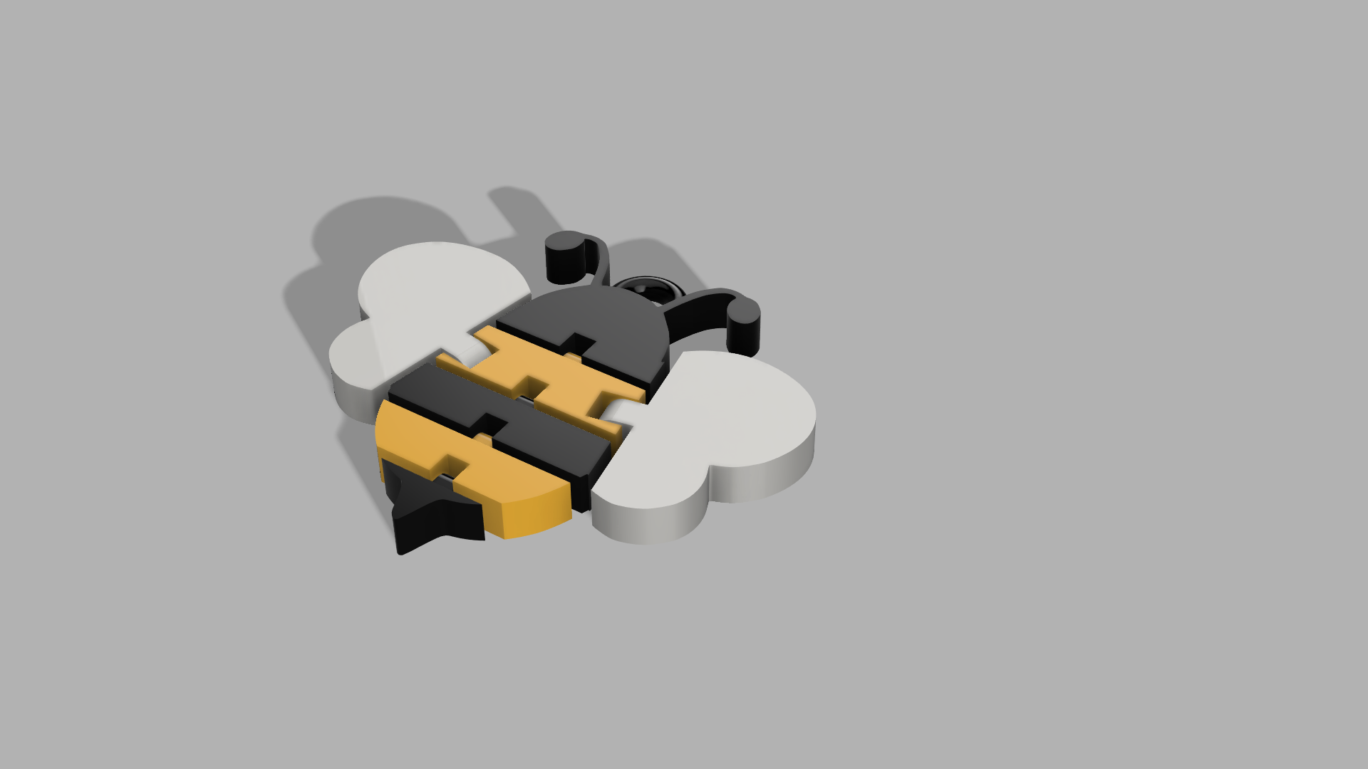Miniatura 3 do modelo 3D Bee KeyChain
